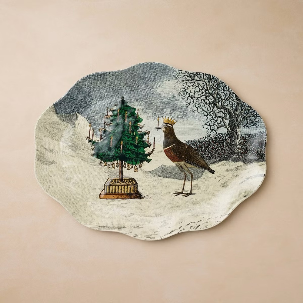 Stoneware XL Christmas Tree Serving Platter - John Derian for Target 2025